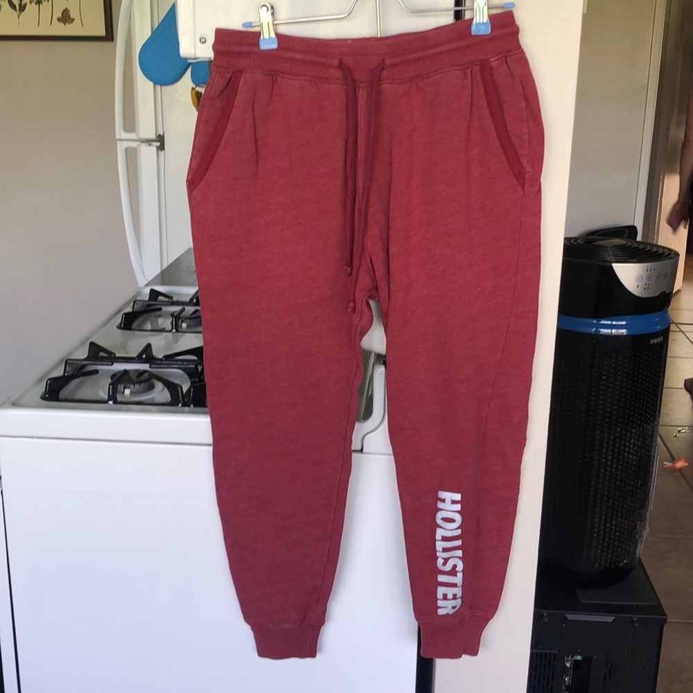 Men or womens red Hollister sweatpants joggers